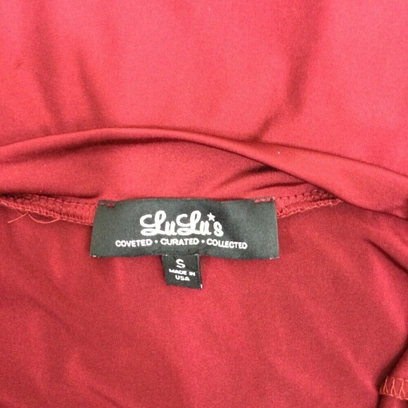 LULU’S Coveted Curated collected Always Stunning Convertible Burgundy Maxi Dress - Picture 7 of 9